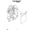 Whirlpool LTG5243BN2 washer cabinet diagram