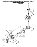Brake, clutch, gearcase, motor and pump