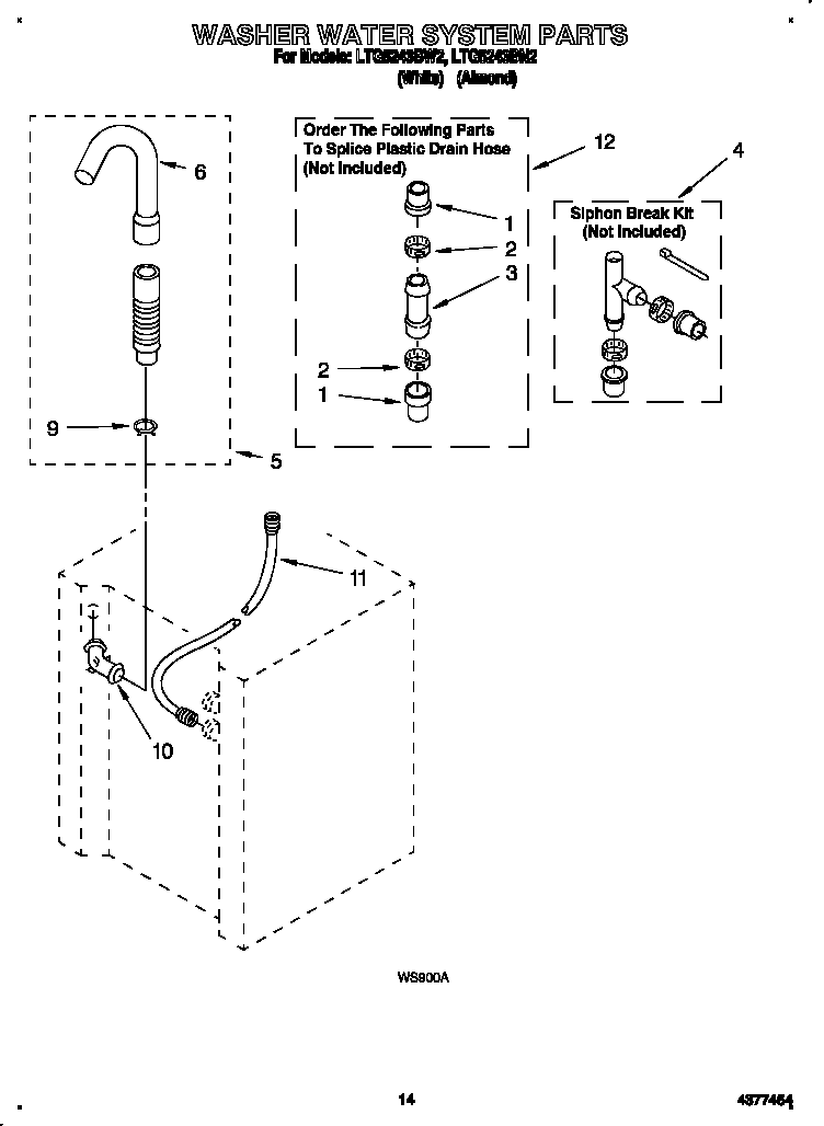 Washer water system