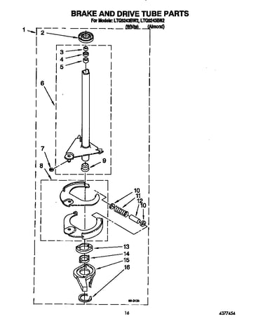 Brake and drive tube