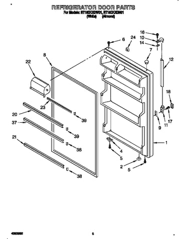 Refrigerator door