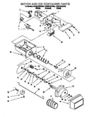 Motor and ice container