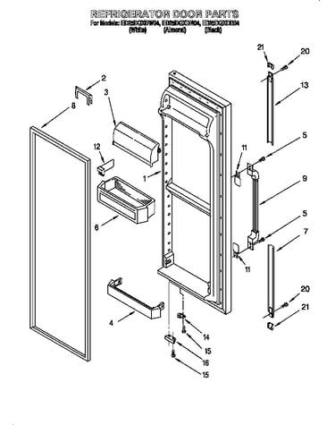 Refrigerator door
