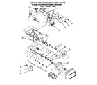 Whirlpool ED27DQXDN02 motor and ice container diagram