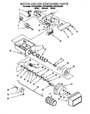 Motor and ice container