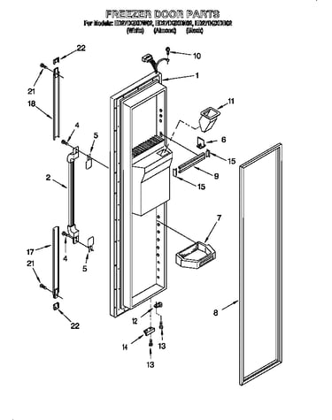 Freezer door