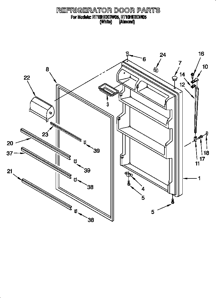 Refrigerator door