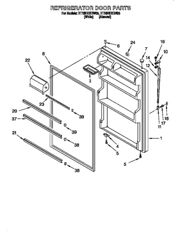 Refrigerator door