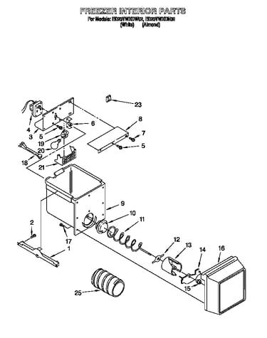 Freezer interior