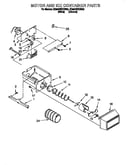 Motor and ice container