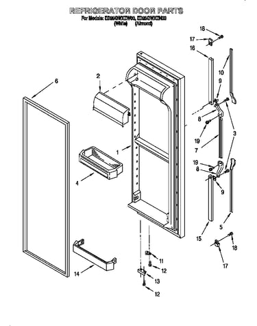 Refrigerator door