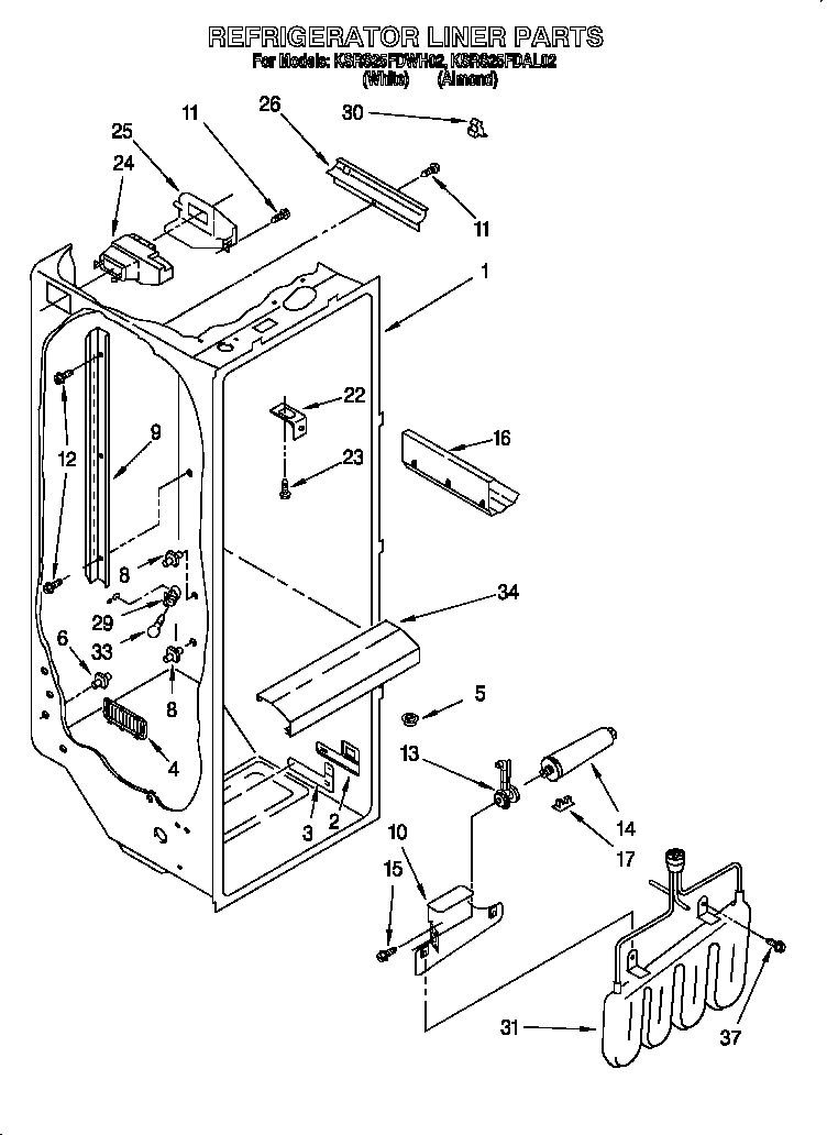 Refrigerator liner