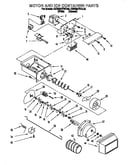 Motor and ice container
