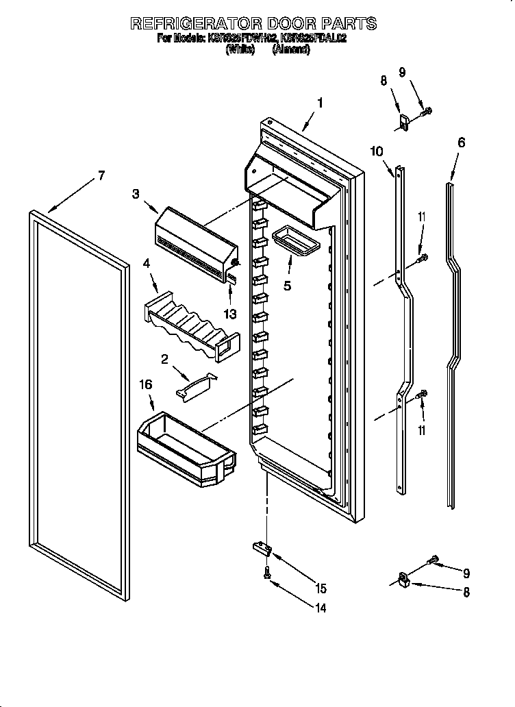 Refrigerator door