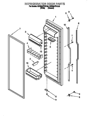 Refrigerator door