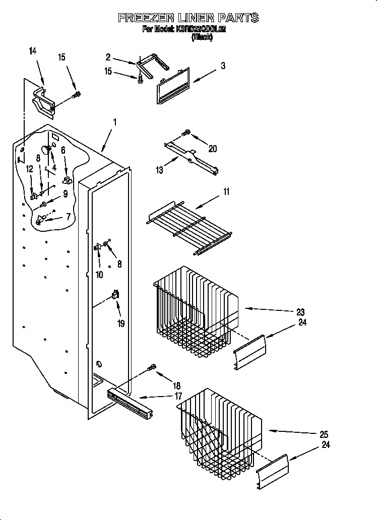 Freezer liner