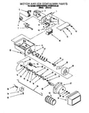 Motor and ice container