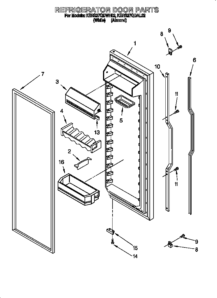 Refrigerator door