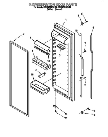 Refrigerator door