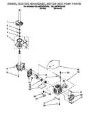Brake, clutch, gearcase, motor and pump