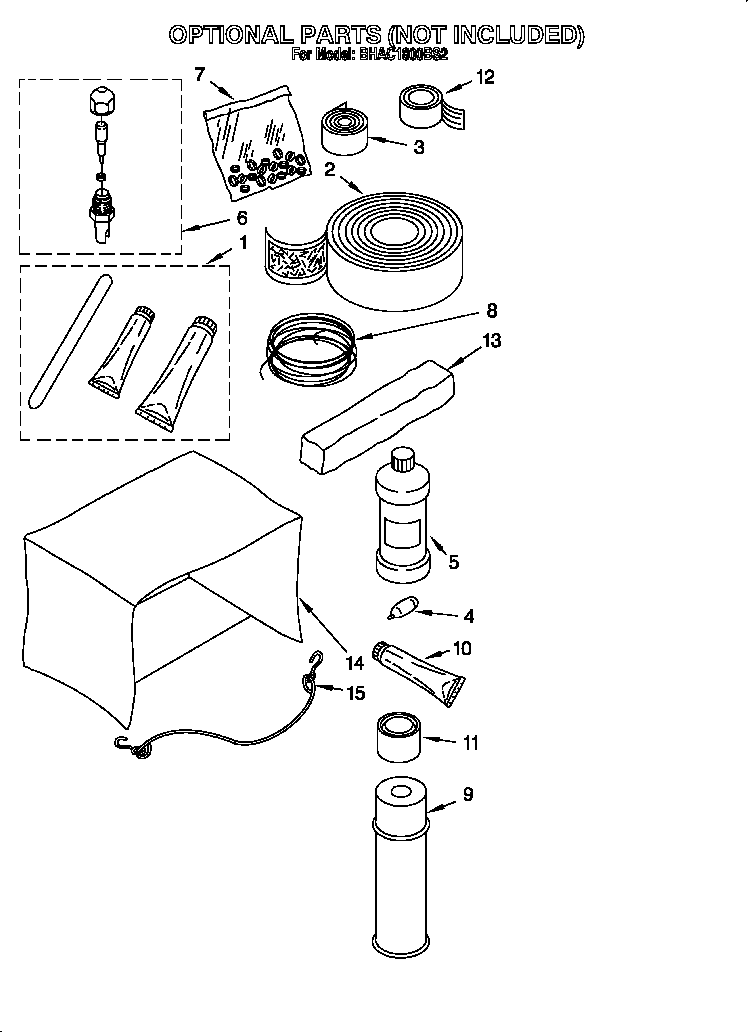 Optional parts (not included)