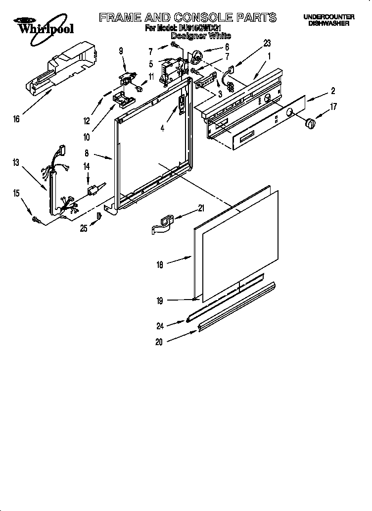 Frame and console