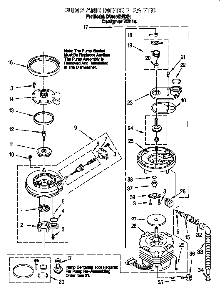 Pump and motor