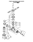 Pump and spray arm