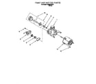 Whirlpool DU400CWDB2 pump and motor diagram