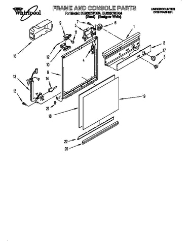 Frame and console