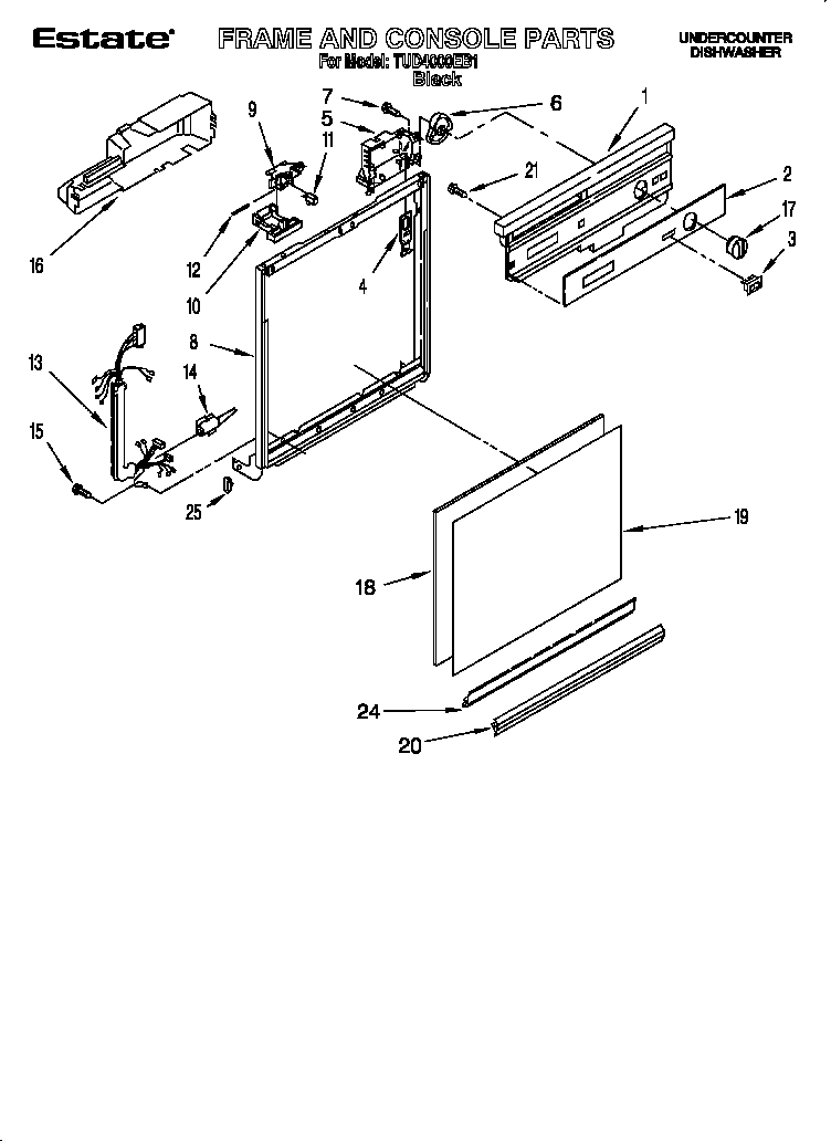 Frame and console