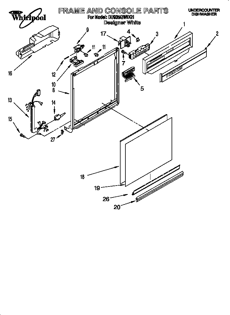 Frame and console