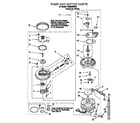 Whirlpool DU935QWDQ1 pump and motor diagram