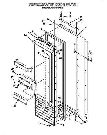 Refrigerator door