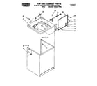 Roper RAX6144EN0 top and cabinet diagram