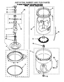 Agitator, basket and tub