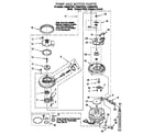 Whirlpool DU980QPDQ4 pump and motor diagram
