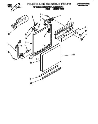 Frame and console