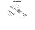 Whirlpool DU800CWDB4 pump and motor diagram