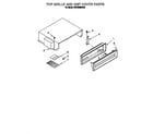 KitchenAid KSSS36MDX03 top grille and unit cover diagram