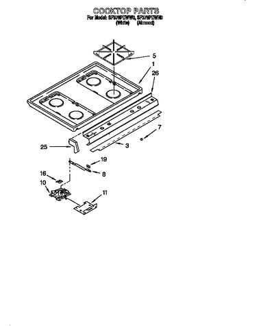 Cooktop parts