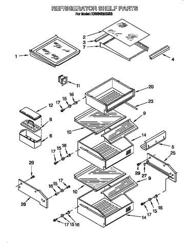 Refrigerator shelf