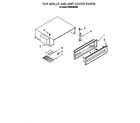 KitchenAid KSSS42MDX03 top grille and unit cover diagram
