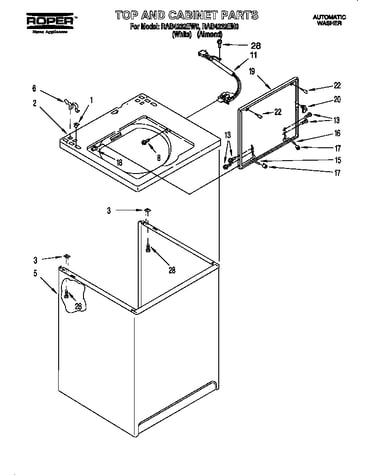 Top and cabinet
