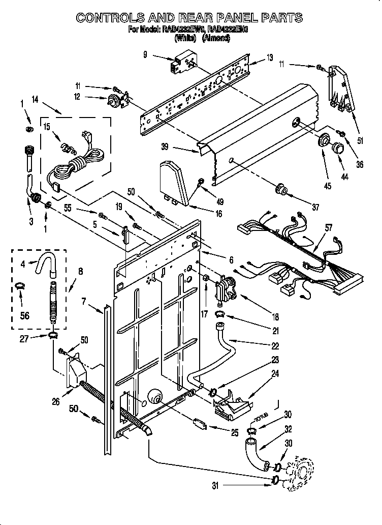 Controls and rear panel