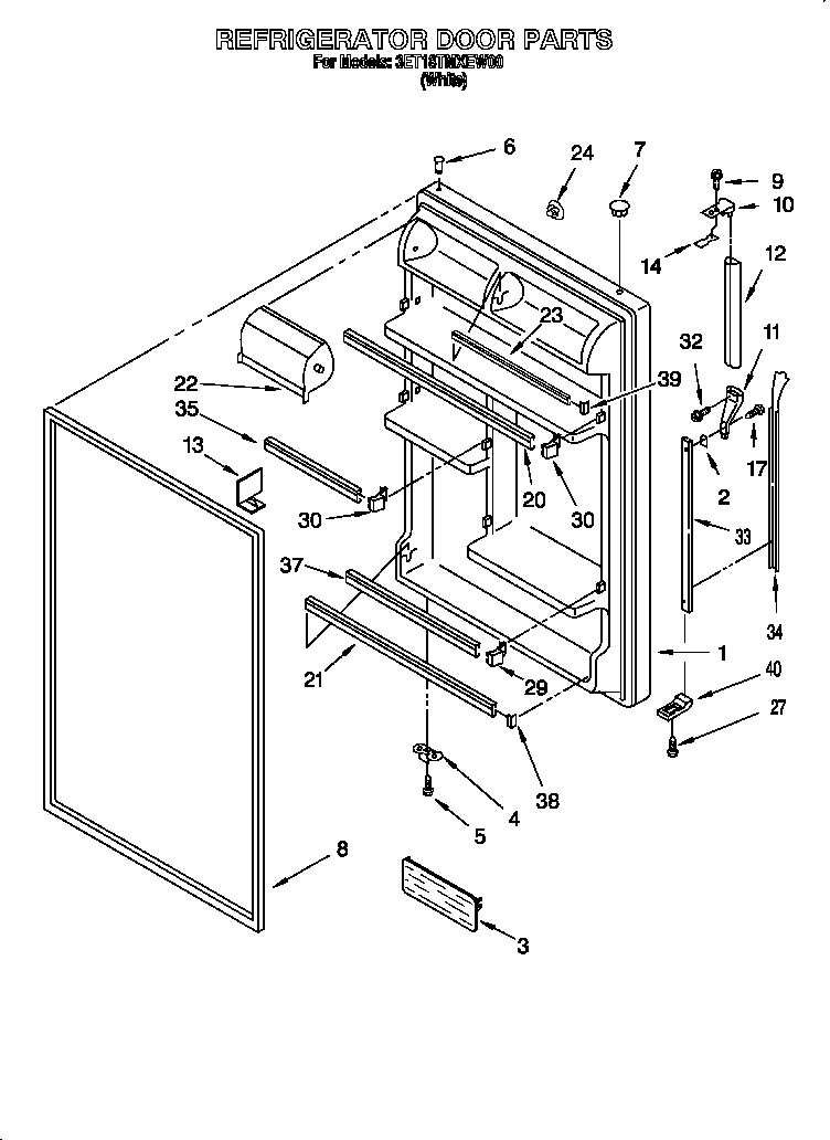 Refrigerator door