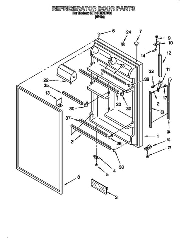 Refrigerator door