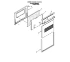 Whirlpool RS660BXBH2 oven door diagram