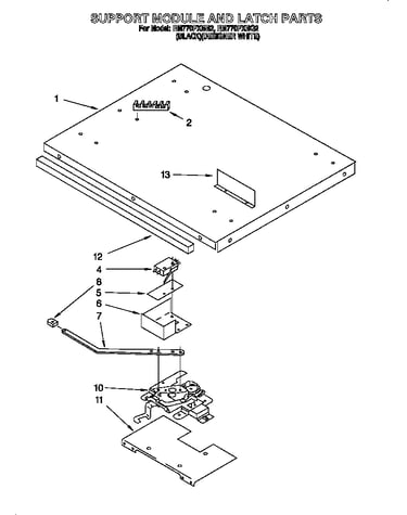 Support module and latch