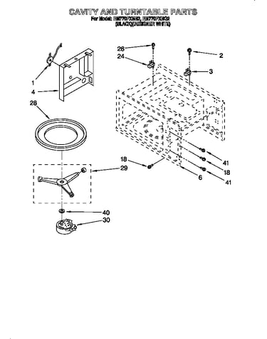 Cavity and turntable